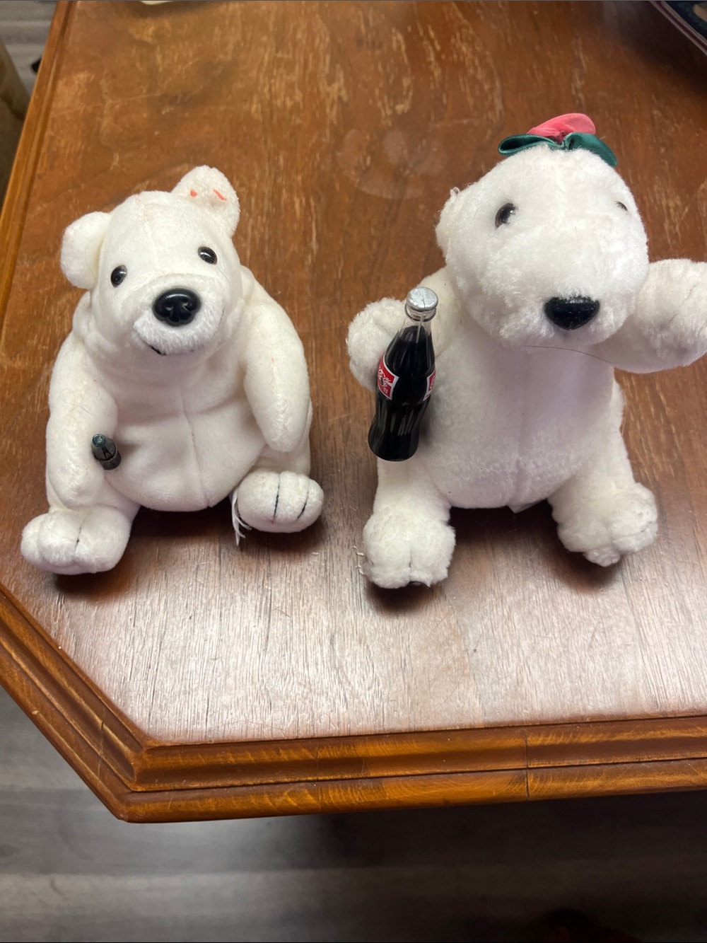 Coca-Cola White Polar Bear Plush Toy - Soft Collectible Figure